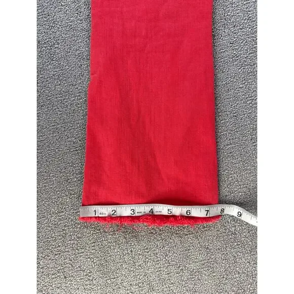 Mother Superior The Hustler Ankle Fray Jeans The Devil May Care Mars Red Sz 28 - Picture 15 of 15